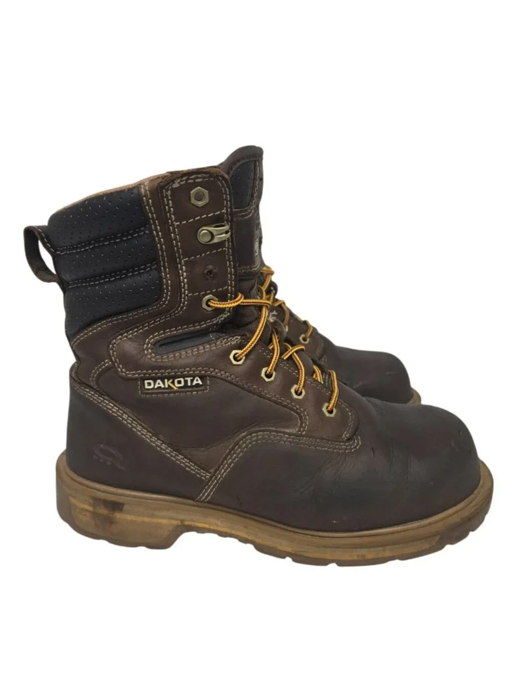 DAKOTA Men's 8517 Quad Comfort 8 Inch Steel Toe Composite Plate Work Boots 10.5W